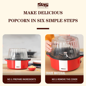 Máquina de <span class=keywords><strong>Palomitas</strong></span> de Maíz con Revestimiento Antiadherente de Grado Alimenticio, Operación con una Sola Tecla, Calentamiento de Energía Concentrada - Product Image 3