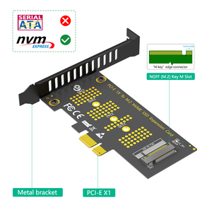 Prise En Charge de La Carte Adaptateur SSD M.2 NVMe NGFF Vers PCI-E X4 2230 2242 2260 2280 Mm Prise En Charge de La Carte Adaptateur SSD M.2 NVMe NGFF Vers PCI-E X4 2230 2242 2260 2280 Mm