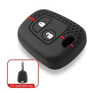 <span class=keywords><strong>Coque</strong></span> de protection en Silicone pour clé télécommande de voiture, pour <span class=keywords><strong>Citroen</strong></span> C1 <span class=keywords><strong>C4</strong></span> C2 C3 Berlingo Xasara <span class=keywords><strong>Picasso</strong></span>, pour Peugeot 107 207 307 407 206 306 406 - Product Image 2