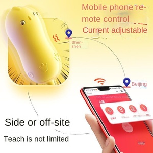 القفز على الدجاج الأصفر Libo للهزاز البيض طويل المدى التحكم عن بعد متعة الكبار صدمة كهربائية تحفيز مكثف قوي ل - Product Image 2