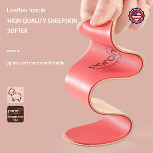 Semelles PORON importées des États-Unis réduisant la pression et absorbant la sueur en peau de mouton talons hauts pointus doux et antidérapants coussinets de <span class=keywords><strong>chaussures</strong></span> pour femmes - Product Image 5