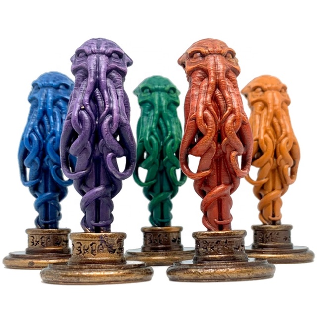 Custom Handmade Turn Counter Game Miniature Hand Painted Horror LCG Arkham Eldritch Lovecraft Figurine Resin Cthulhu Idol