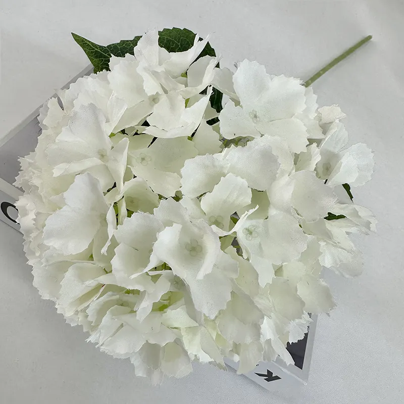 Commercio all'ingrosso della fabbrica Faux real touch ortensia flower TIANYUAN Large Single stem ortensia Cloth fiori artificiali fatti a mano