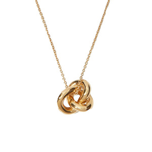 Collier pendentif simple en argent plaqué AKICE, tendance unisexe, luxe léger, cadeau assorti à tous les styles, bijoux pour tous les jours - Product Image 1