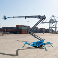Plataforma Elevatória Articulada Rebocável Hidráulica de 14m para Trilho, Tipo Cherry Picker, para Uso Off-Road