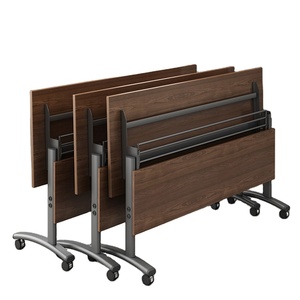 Bàn hội nghị gấp bằng gỗ có thể điều chỉnh dành cho phòng họp và các buổi đào tạo Bàn họp gấp Bàn văn phòng mô-đun - Product Image 2