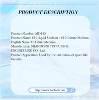 Le milieu liquide CH est utilisé pour la culture des bactéries sporogènes.