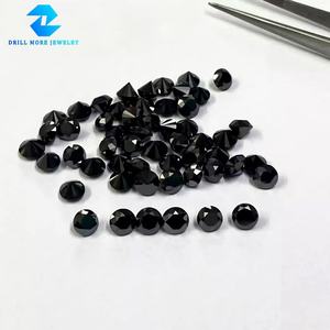 Moissanite Loose Diamond Round Black Eight Heart Eight Arrow Cut Jewelry Setting Stones For Jewelry Making - Product Image 1