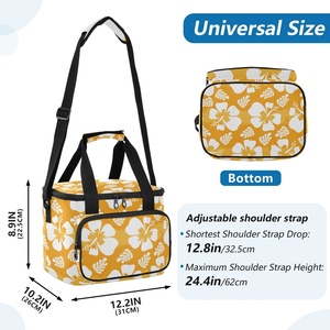 Aloha Hawaiian Style Portable Leak Proof Full Print Custom Insulated Tote Cooler Bag Thermal Lunch Bag for Adult Kids - Product Image 3