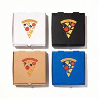 Boîte à emporter SP4076, boîte à pizza personnalisée, prix d'usine, boîtes à pizza personnalisées de haute qualité