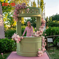 Borne de bienvenue personnalisée en acrylique pour mariage, décoration de station, panneau de bienvenue pour cabine téléphonique, toile de fond de table de bar pour événements de mariage