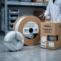 Tuyau en silicone vulcanisé au platine de qualité laboratoire biopharmaceutique conforme à la norme USP Classe VI, haute pureté, longue durée de vie, pour pompe péristaltique