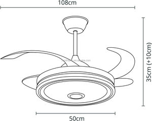 56 inch outsidesolar BLDC Hidden Camera âm nhạc Loa màu xanh răng RGB ngoài trời quạt trần với ánh sáng - Product Image 6