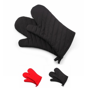 Nhà Máy Bán Buôn Đen Hộ Gia Đình Lò Găng Tay Dày Cách Điện Lò Vi Sóng Găng Tay Nhà Bếp Lò Găng Tay - Product Image 5