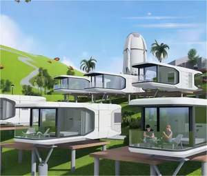 Maison modulaire mobile préfabriquée en conteneur petites maisons sur roues avec meubles complets à vendre - Product Image 1