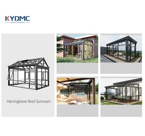 Kit de Solárium de Patio Cerrado <span class=keywords><strong>con</strong></span> Vidrio Templado de Diseño Moderno, Techo Inclinado, Vidrio Aislante para Villas - Product Image 4