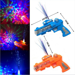 Pistola de proyección de fibra óptica eléctrica con sonido y luz para niños, pistola de juguete de plástico con pilas, unisex, de 5 a 14 años - Product Image 2