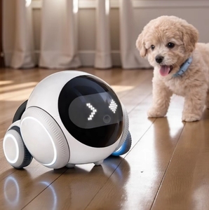 Perros y Gatos Robot con Cámara Móvil de Control Remoto Automático, Diseño de Plástico Moderno y Simple, Promoción de Ejercicio, Seguridad Familiar, Interior - Product Image 1