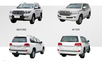 Kit de mise à niveau pour Toyota LandCruiser LC200 2008-2015, mise à niveau vers le style 2016, kit de mise à niveau de voiture de qualité supérieure, montage facile