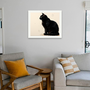 Adultos DIY Majestic Black Cat Portrait 16x20 pulgadas sin marco Pet Art Gifts Black Cat Paint by Numbers Kit Canvas Support Base - Product Image 4
