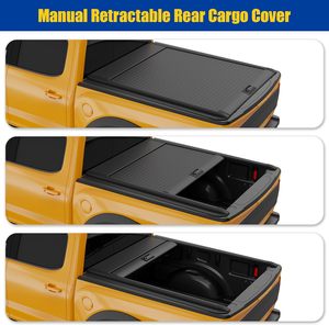 Cubierta de Tonneau retráctil para camioneta Chevy <span class=keywords><strong>Silverado</strong></span>/GMC 1500 con función de bloqueo para modelos Ranger y NP300 - Product Image 2