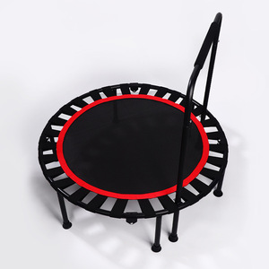 Trampolín redondo Gimnasio Fitness Interior Exterior Plegable Ejercicio Trampolín con mango en L 40 pulgadas - Product Image 3
