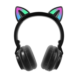 Dễ Thương Phiên Bản Mèo Tai Tai Nghe Chơi Game Earbuds Đảng Tai Nghe LED Hiển Thị Pha Lê Âm Thanh Cuộc Sống Lâu Dài Pin - Product Image 2