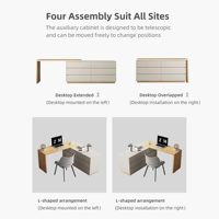 Coiffeuse moderne en MDF avec porte coulissante en verre, étagère réglable, design anti-chute, écologique, durable, à intensité variable, petite (70 cm)