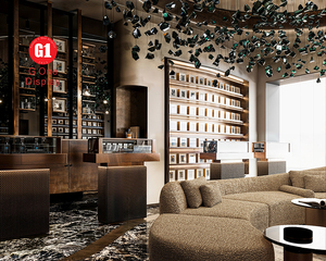 Modern Perfume Display Stand Custom Made Perfume Glass Cabinet Wooden <b>Makeup</b> Showcase for Shop Fitting - Product Image 3