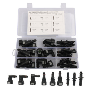 Kit de connecteurs rapides pour conduite de carburant Iqihui 8 mm, 30 pièces, plastique noir, pour usage automobile - Product Image 1