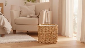 <span class=keywords><strong>Cubo</strong></span> de <span class=keywords><strong>Basura</strong></span> de Mimbre y Ratán para Baño con Tapa, Delgado y <span class=keywords><strong>Estrecho</strong></span>, con Forro Extraíble y Sellado Antiolores, 3 Galones, para Espacios Pequeños - Product Image 6