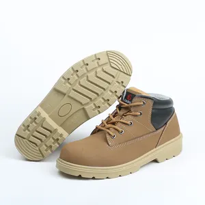 Chaussures de sécurité légères pour hommes, chaussures de sécurité d'usine Aimboo pour les travailleurs, bout en acier, randonnée, antidérapant, anti-écrasement, antistatique, confortable et durable
