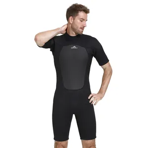 Men's Custom 2mm Short Sleeve Wetsuit For Scuba Diving Surfing Swimming-Customizable Scuba Diving Surfing Wear