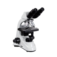 Upright Electronic Trinocular/Binocular Biological Microscope with LED Light Source Translation/Hinge Feature