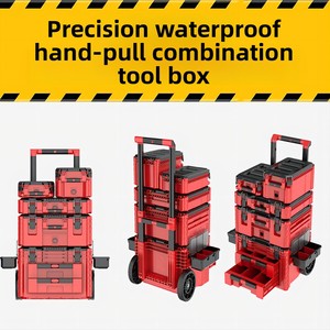 Caja de Herramientas con Ruedas Apilable e Impermeable, Modular, Multifuncional, de Plástico - Product Image 5