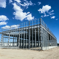 Nave Industrial Prefabricada de Acero Estructural con Tratamiento de Superficie Galvanizado, Vida Útil de 20-50 Años para Industria Pesada