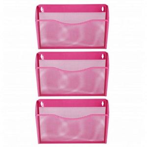 Mesh 3 Pockets Hanging <b>File</b> <b>Organizer</b> Vertical Wall <b>File</b> Holder Rack - Product Image 3