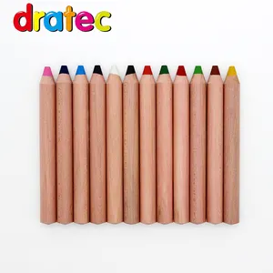 3 قطع احترافية في 1 من woody jumpo صندوق معبأ lapices de colores تصميم مخصص قلم رصاص منتج شمع قلم رصاص