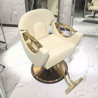 Fauteuil de Barbier Professionnel pour Salon de Coiffure – Chaise Inversée pour Permanente et Coloration, Tabouret de Coiffage