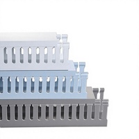 Goulotte de câblage murale en PVC ignifuge de haute qualité, à fentes, flexible, sur mesure, couleur personnalisée, modèle KSSlotted