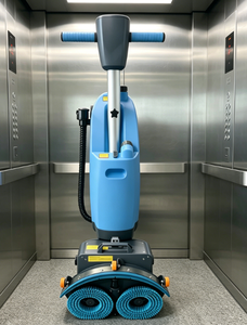 <b>Walk</b>-behind Manual Floor Scrubber Efficient Stain Garbage Cleaning <b>Machine</b> for Office Commercial - Product Image 2