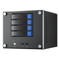 BKHD NAS cloud storage ESXI7.0, routing lembut quad-core kartu jaringan ganda 4-bay antarmuka PCIE memperluas server 10G