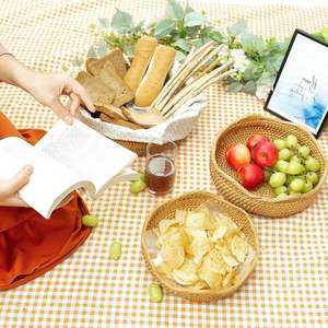 El dokuması masaüstü Rattan depolama boş Hampers hediye sepetleri hasır hayvan şekilli Boho Seagrass koltuk 5 torba çamaşır sıralayıcı - Product Image 5