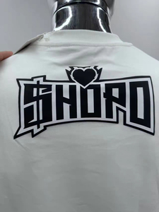 เสื้อยืดคอกลมโอเวอร์ไซส์ 220 กรัม สไตล์สตรีทเทรนดี้สำหรับผู้ชาย ผ้าฝ้ายแท้ พิมพ์ลาย 3 มิติ แบบพัฟ 100% ผ้าฝ้าย เสื้อยืดโอเวอร์ไซส์ - Product Image 3