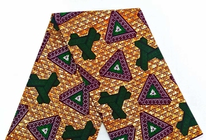 Tela <span class=keywords><strong>de</strong></span> Organza Africana 100% Algodón Tejido con Estampados Dorados, 6 Yardas, Material para Prendas <span class=keywords><strong>de</strong></span> Vestir, para Exteriores - Product Image 5