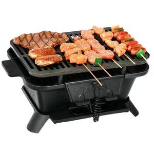 Griglia Hibachi all'aperto piccola griglia a carbone portatile, ghisa Pre-stagionata, griglia da campeggio giapponese Yakitori - Product Image 2