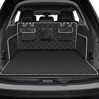 Housse de siège de voiture pour chien imperméable 600D à 5 couches, doublure de coffre matelassée à carreaux pour SUV, poches de rangement, tissu Oxford antidérapant, toutes saisons