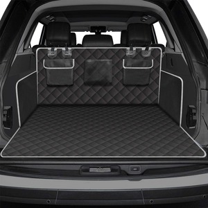 Housse de siège de voiture <span class=keywords><strong>pour</strong></span> chien imperméable 600D à 5 couches, doublure de coffre matelassée à carreaux <span class=keywords><strong>pour</strong></span> SUV, poches de rangement, tissu Oxford antidérapant, toutes saisons - Product Image 2