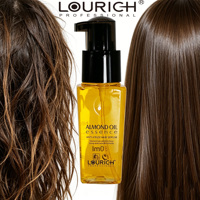 Sérum Capilar de Aceite de Almendras LOURICH, Anti-Frizz, Repara Puntas Abiertas, Protege del Calor, Suaviza y da Brillo, Aceite Capilar para Cabello Seco y Dañado, de Salón