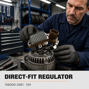 Régulateur <span class=keywords><strong>de</strong></span> <span class=keywords><strong>tension</strong></span> d'<span class=keywords><strong>alternateur</strong></span> automobile 12V pour <span class=keywords><strong>Denso</strong></span> 126000-3361 ND1491070 - Product Image 4